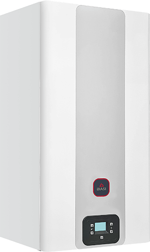 High-Efficiency Condensing Boilers with micro-storage tank RinNova Adaptive Fast