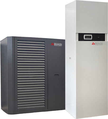 Pompa di calore splittata a 4 tubi Completa DHW 12 - Trifase